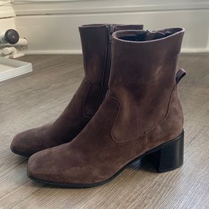 Jeffery campbell brown suede boots